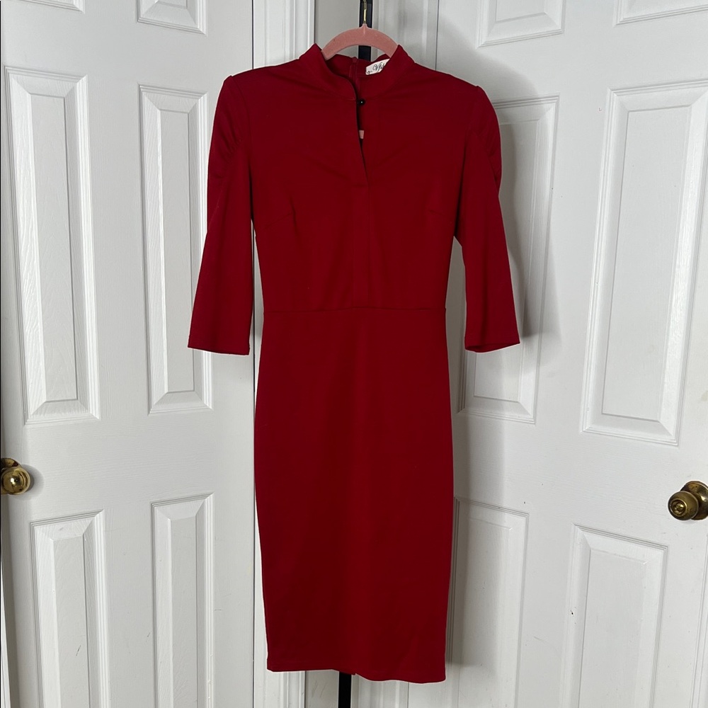 Elegant Red Women's Dress